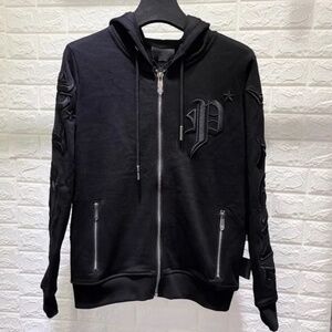 PHILIPP PLEIN HOMME Slim fit Hooded Sweatshirt Sz L